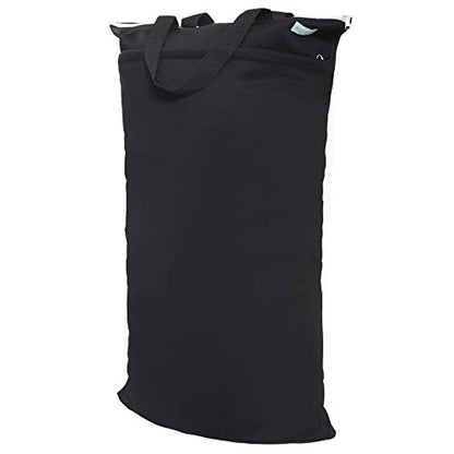 wegreeco Large Reusable Hanging Wet Dry Cloth Diaper Bag (Black) - color: Black