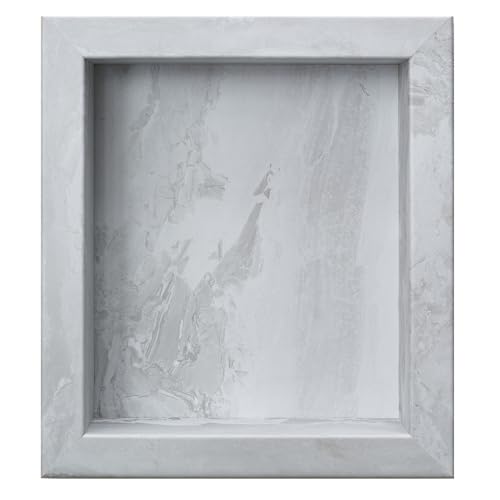 Palisade 17.5 in x 15.5 in Vinyl Shower Niche Iced Pewter/Urban Fjord | Waterproof Shower Insert - color: Iced Pewter/Urban Fjord