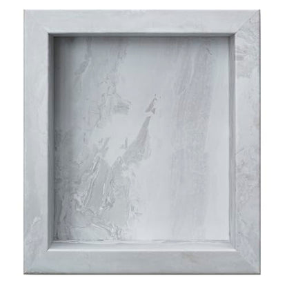 Palisade 17.5 in x 15.5 in Vinyl Shower Niche Iced Pewter/Urban Fjord | Waterproof Shower Insert - color: Iced Pewter/Urban Fjord
