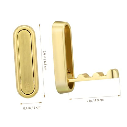 Zerodeko 4pcs Zinc Alloy Folding Bathroom Door Hooks Over Door Storage Coat Hooks for Hanging