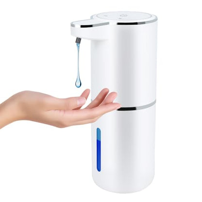 Automatic Soap Dispenser Touchless, Liquid Hand Soap Dispenser for Bathroom | Adjustable Volume for Thick & Thin Liquid, USB Rechargeable Electric Hands Free Dish Soap Dispenser for Kitchen