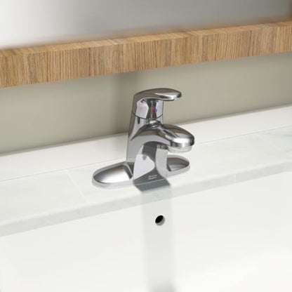 American Standard Colony Pro Single-Handle Bathroom Sink Faucet with Metal Drain, 1.2 GPM, Polished Chrome 7075000.002 | Single-Control Bathroom Faucet: Drip-Free, Memory Valve, Water-Saving, Easy Install with Metal Body & Drain | 7075000.002