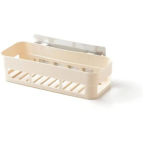 Wall Mounted Shower, No Drill Self Adhesive Shower Basket Storage Shelf Organizer for Home Bathroom 10.2x3.9x2.36in