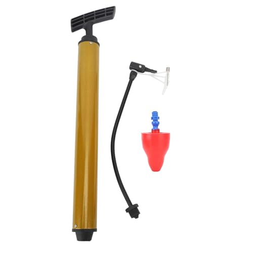 Toilet Plunger, Rubber Reusable Strong Suction High Pressure Drain Blaster Simple Saving Time and Energy Air Pump Toilet Plunger for Kitchen Bathroom Toilet (Red) - size: Red