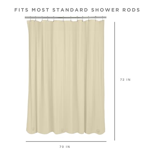 Bath Bliss Premium Shower Curtain Liner in Beige - color: Beige, size: 70"W x 72"L (Pack of 1)