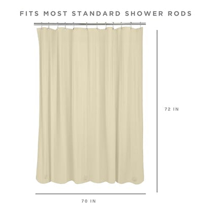 Bath Bliss Premium Shower Curtain Liner in Beige - color: Beige, size: 70"W x 72"L (Pack of 1)
