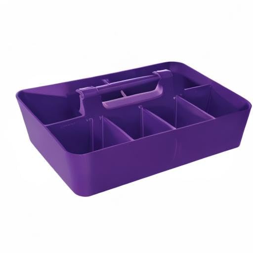 8 Compartments DIY Dividers,Large caddy, Multi Purpose, Simple, Portable, Stackable, Modern Solution for School, Office,MADE IN USA (Royal Purple) - color: Royal Purple