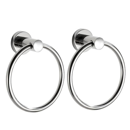 BGL Towel Ring for Bathroom, 2 Pack Stainless Steel 304 Polished Chrome Plated Wall Mount Towel Holders - color: Polished Chrome(2pack)