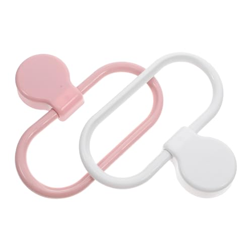 PRETYZOOM 2Pcs Adhesive Towel Rings for Wall No Drill Hand Towel Holder Space Saving Towel Rack for Bathroom Kitchen Modern Design for Easy Installation Stylish Towel Hanger