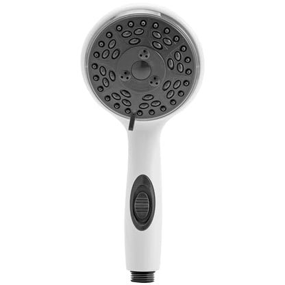Dura Faucet DF-SA432-WT RV Handheld Shower Wand (White) | RV handheld shower wand with water-saving control. Fits standard RV shower hoses. White finish. - color: White, size: Shower Wand