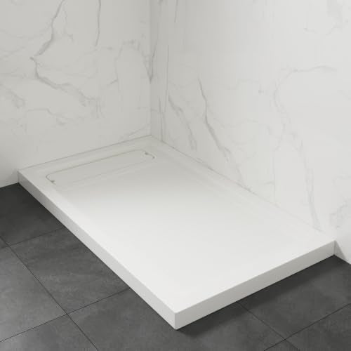 OVE Decors 54x32" Shower Base, White - size: 54 x 32, style: Side Drain