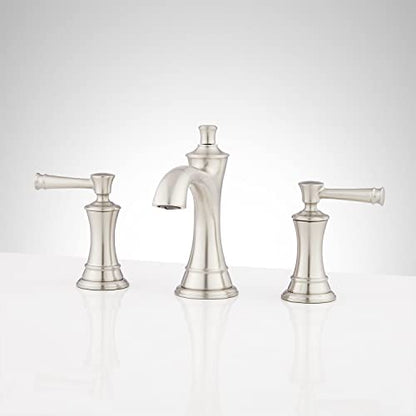 Signature Hardware 480488 Beasley 1.2 GPM Widespread Bathroom Faucet with Pop-Up Drain Assembly - color: Brushed Nickel