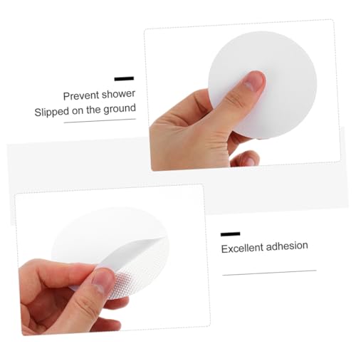 VOSAREA 20Pcs Slip Transparent Shower Stickers Round Safety Stickers for Bathtubs Stairs Pools Easy Installation Strong Adhesion Slip Protection