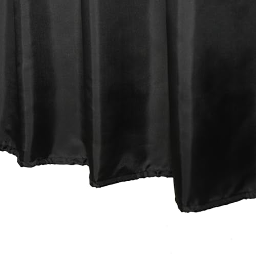 Fabric Black Shower Curtain Liner, Washable Light Weight Cloth Shower Curtains Bathroom with Bottom Weight, Water Repellent, 72x72 inch - color: Black, size: 72"W x 72"L (Pack of 1)