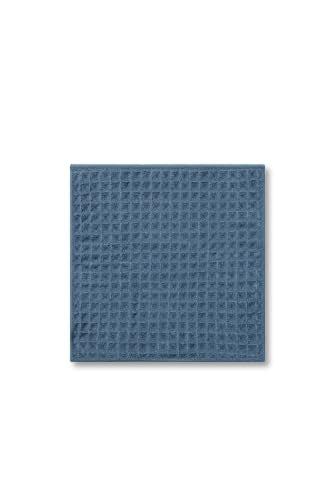 GEOMETRY Midnight Blue Waffle Washcloths - color: Midnight, size: 10"x10" (3 pack)