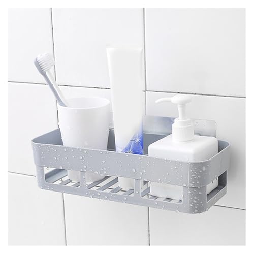 Adhesive Corner Shelf Waterproof Wall Mounted, No Drill Bathroom Kitchen Storage Rack Organizer(A)