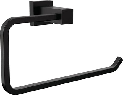 Delta Faucet Velum Towel Ring, Black Bathroom Wall Mounted Ring, Hand Towel Ring, Towel Holder, Matte Black IAO20846-BL - color: Matte Black