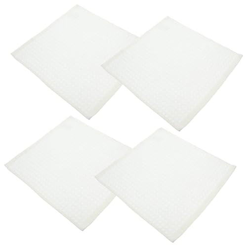 NOLITOY 4 Pcs Cotton Waffle Bath Towels Soft and Comfortable Quick Drying White Facecloths for Spa and Gym Use Highly Absorbent Bathroom Towels