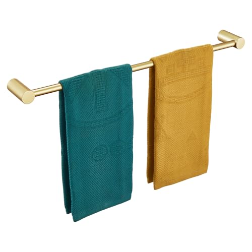 KOKOSIRI Bathroom Towel Rack Wall Mounted 24-Inch Bath Towel Bar Holders for Bathroom Hardware Accessories Brushed Gold Stainless Steel, B4007BG-L24 - color: Brushed Gold, size: 24-Inch