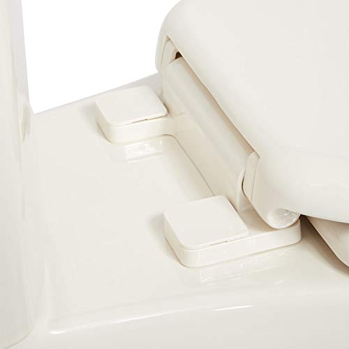Signature Hardware 447334 Elongated Closed-Front Toilet Seat And Lid with Soft Close and Quick Release