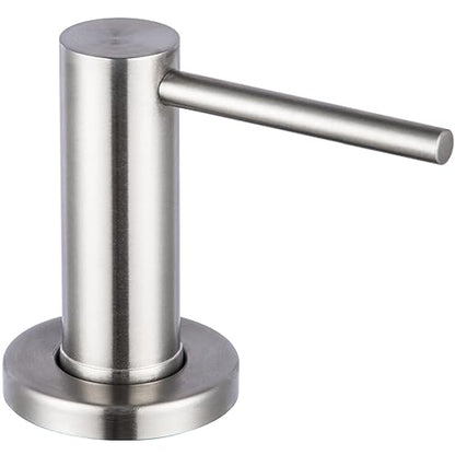 Soap Dispenser for Kitchen Sink Polished Chrome GAPPO Stainless Steel Countertop Pump Hand Lotion Built in Bottlend Lotion Built in Bottle - color: Polished Chrome
