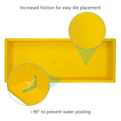 Extra Large Shower Niche 16"X40"(Inside 38" x 14") in Waterproof - Ready Tile Shower Niche Shelf and Easy Installation for Bathroom Niche Storage - Long Niche Wall Insert