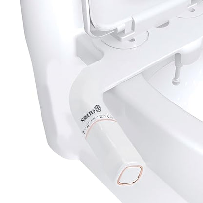 Bidet Attachment for Toilet with Self Cleaning, Adjustable Cold Water Pressure for Front and Rear Wash, Premium Bidet Toilet Seat, Elegant Design, Easy Installation - anees Bidet