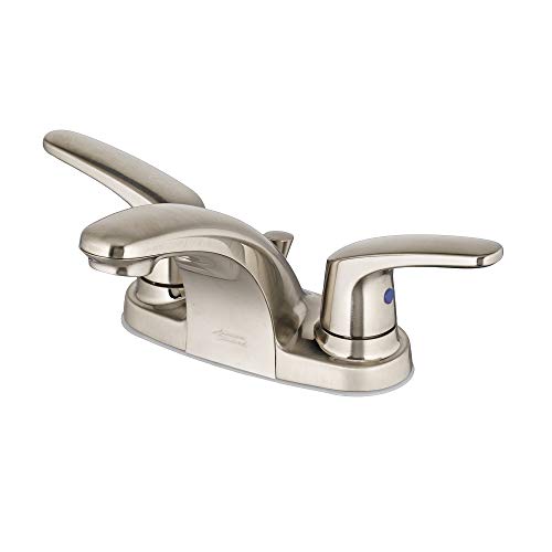 American Standard 7075200.295 Colony Pro Two-Handle Centerset Bathroom Faucet, 1.2 GPM, Satin Nickel - color: Brushed Nickel