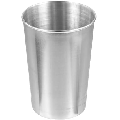 Stainless Steel Tumbler Cup for Bathroom and Motorhome Use Beverage Holder Toothbrush Cup Silver Color Smooth Surface