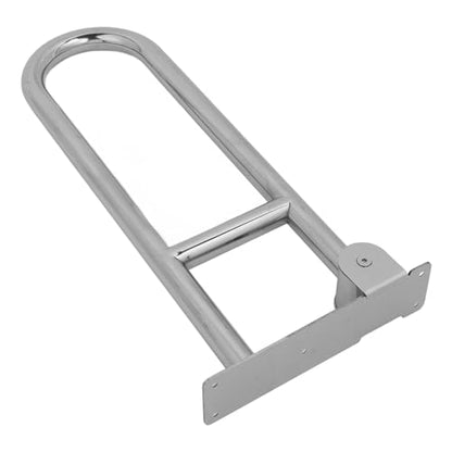 Marhynchus Flip Up Bathroom Grab Bar, Stainless Steel Wall Mount Toilet Handrails, 23.6 Inch Foldable Support Rail, 440 Lb Capacity, Space Saving for Elderly Seniors Disabled