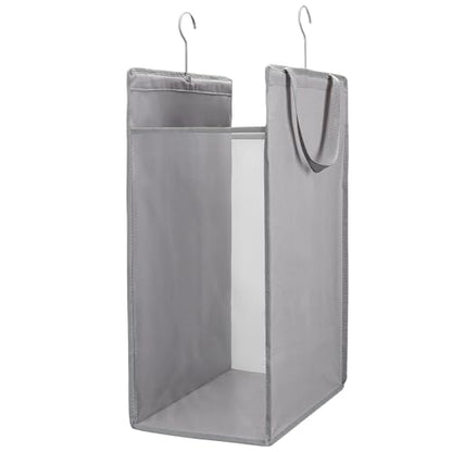 FENTEC 1 Pack Grey Hanging Laundry Hamper，Laundry Hamper Bag with Handles | Hanging Laundry Basket, Slim Laundry Hamper Bag, Portable Hanging Closet Hamper, Mesh Heavy Duty Hanging Laundry Bag - color: Grey, size: 1 Pack-one Section