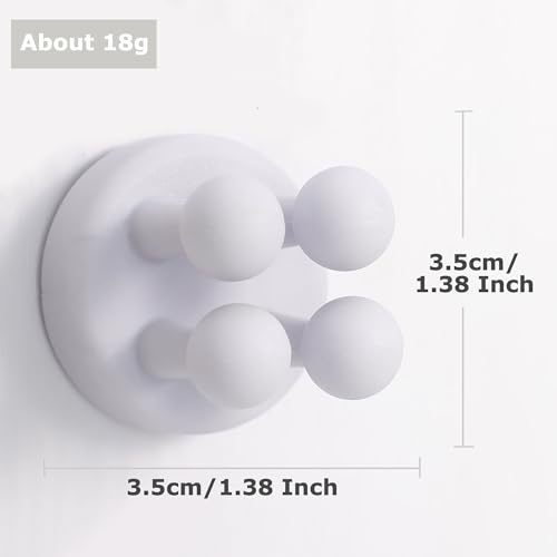 4 pcs Silicone Toothbrush Holder Multi-Function Hook Waterproof self Adhesive Single Toothbrush Hook Plug Holder for Wall for Hanging Bathroom Kitchen Living Room Office - color: Purple