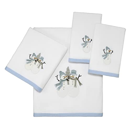 Avanti Linens - Fingertip Towels, Soft & Absorbent Cotton, Set of 2 (Frosty Friends Collection) - size: 2 Pack