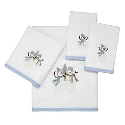 Avanti Linens - Hand Towel, 100% Cotton, Holiday Decor, Set of Two (Frosty Friends Collection) - size: Bath Towel