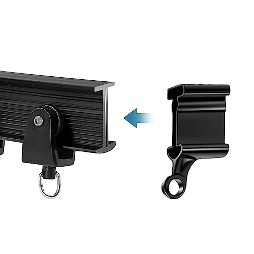 TOKPLNU Curtain Track End Stop for Flexible Bendable Curtain Track,4 Pack Black Curved Siding Ceiling Wall Mount Curtain Rail Ends Cap - color: Black, size: 4Pcs End Cap