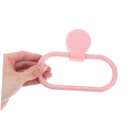 Uonlytech 2Pcs Self Adhesive Towel Ring Plastic Towel Holder for Bathroom and Kitchen No Drill Hand Towel Rack Versatile Adhesive Towel Rings for Easy Installation and Sturdy Use