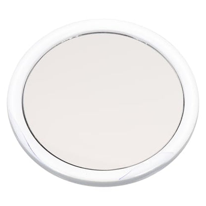 YARNOW 20x Magnifying Mirror with Suction Cup for Bathroom Use Plastic and Glass Makeup Mirror with Magnifying Design and White Frame for Skincare and Travel