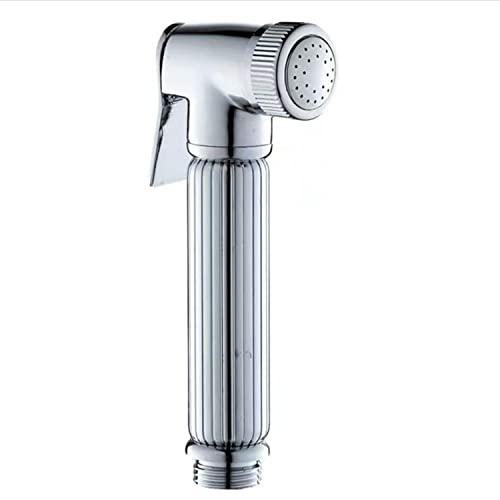 Solid Brass Handheld Bidet Sprayer Toilet-Adjustable Water Pressure Control with Bidet Hose for Feminine Wash Bidet Faucets Sprayer for Kitchen and Toilet Cleaning