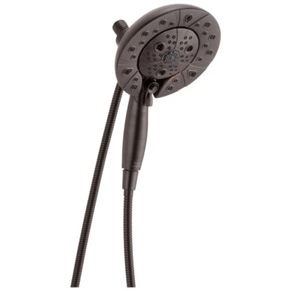 Delta Faucet 5-Spray In2ition Dual Shower Head with Handheld Spray, H2Okinetic Oil Rubbed Bronze Shower Head with Hose, Showerheads, Handheld Shower Heads, Venetian Bronze 58480-RB-PK - color: Venetian Bronze