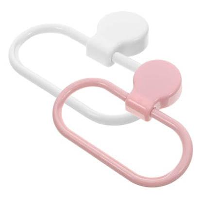 WOONEKY 2pcs Self Adhesive Towel Rings No Drill Hand Towel Holder for Bathroom Kitchen Easy to Install Versatile