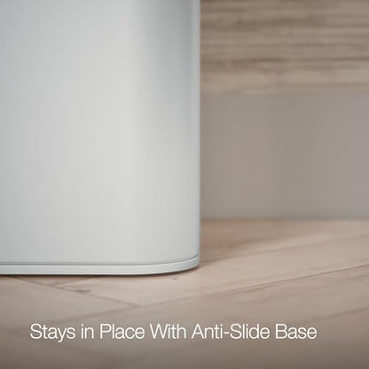 Kohler K-31315-STW 22-Liter Dual-Bin Open-Top Trash Can, White Stainless Steel - color: White Stainless Steel, size: 5.8 Gallon - Open Top
