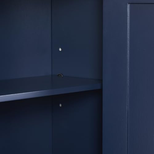 Crosley Furniture Savannah Wall Mounted Bathroom Storage Medicine Cabinet with Shelves, Navy - color: Navy, style: Wall Cabinet
