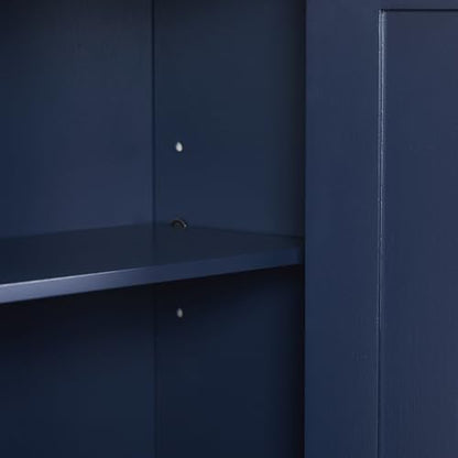 Crosley Furniture Savannah Wall Mounted Bathroom Storage Medicine Cabinet with Shelves, Navy - color: Navy, style: Wall Cabinet