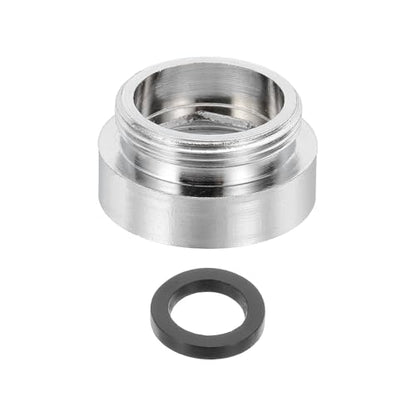 uxcell Faucet Aerator Adapter, M24 Female to M22 Male with Washer, 13mm Length - size: M24 Female to M22 Male, 13mm Length
