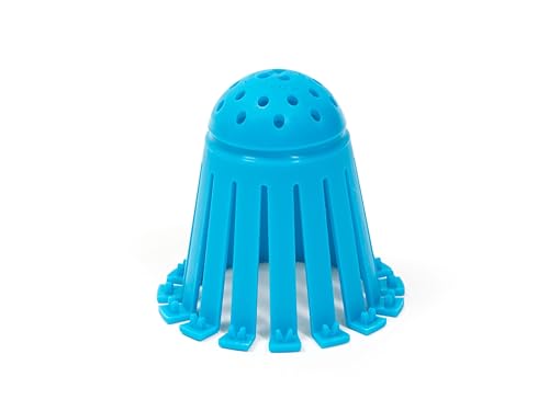 TubShroom Toss 21pk Disposable Bath Tub Drain Strainers - Hair Catcher Snare for Shower Bathtub to Prevent Clogged Drains, Traps Human and Pet Hair, One Year Supply (Blue) - color: Blue