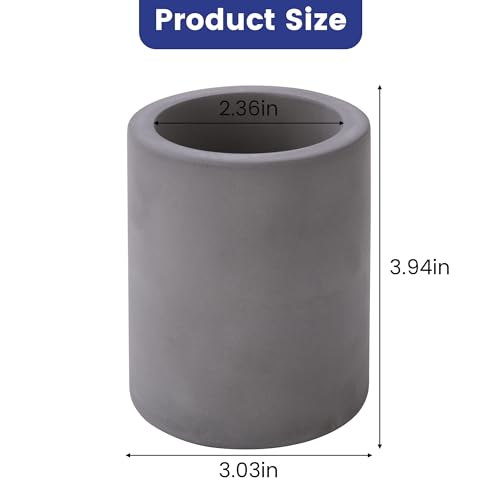 Drying Stone Toothbrush Holder, Diatomite Toothbrush Holders for Bathroom Counter, Quick Drying Electric Toothbrush and Toothpaste Holder Bathroom Organizer, Dark Grey - color: Dark Grey