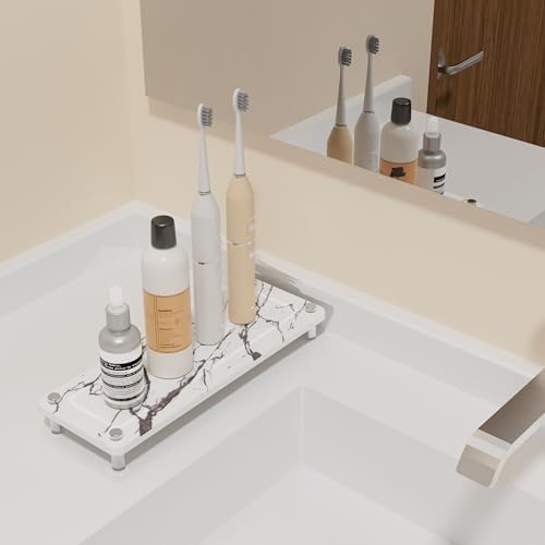 Kitchen Sink Caddy, Kitchen Sink Caddy Diatomite Water Absorbing Stone Tray, Marble - color: Marble