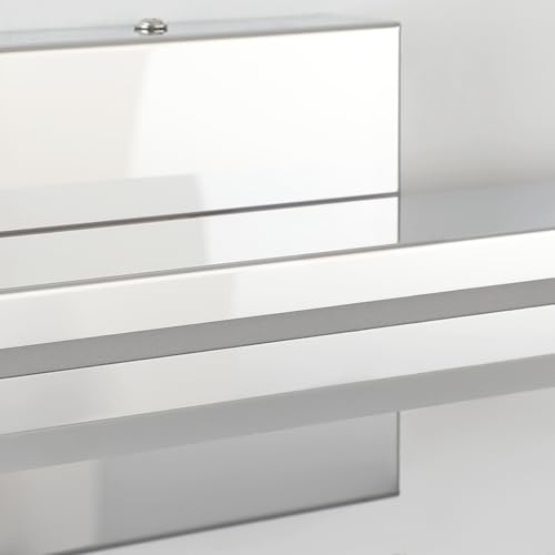SineRise 16-Inch LED Modern Bathroom Vanity Light Bar, Chrome Modern Acrylic Bathroom Wall Lighting Fixtures Over Mirror (Cool White 6000K) - color: Chrome-Cool White, size: 16-Inch