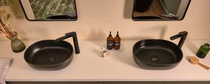 Ruvati Este Single Handle Lever Tall Vessel Faucet Modern Bathroom Vanity in Matte Black - RVF5136MB - color: Matte Black