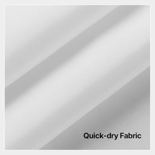 River Dream Fabric Snap in Shower Curtain Liner Replacement,White,70x57 | with Magnets,Detachable Liner,Quick Dry，Machine Washable，Fit for River Dream 71(W) x 77(H) with Window Shower Curtain - size: 70"W x 57"L (Pack of 1)